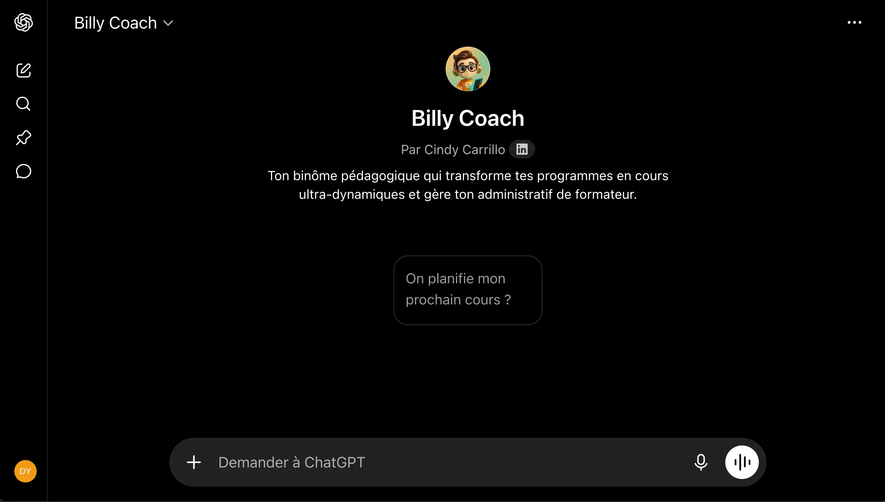 Aperçu de Billy Coach